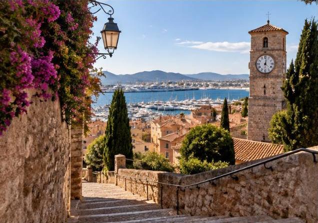 Le Suquet old town in Cannes