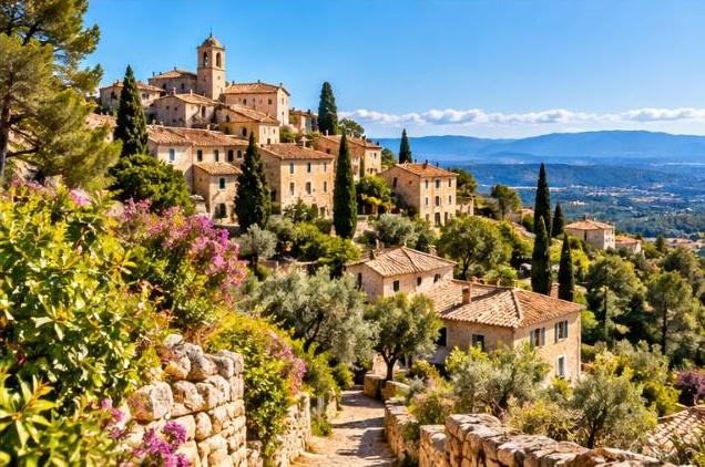Hilltop village of Mons in the Pays de Fayence